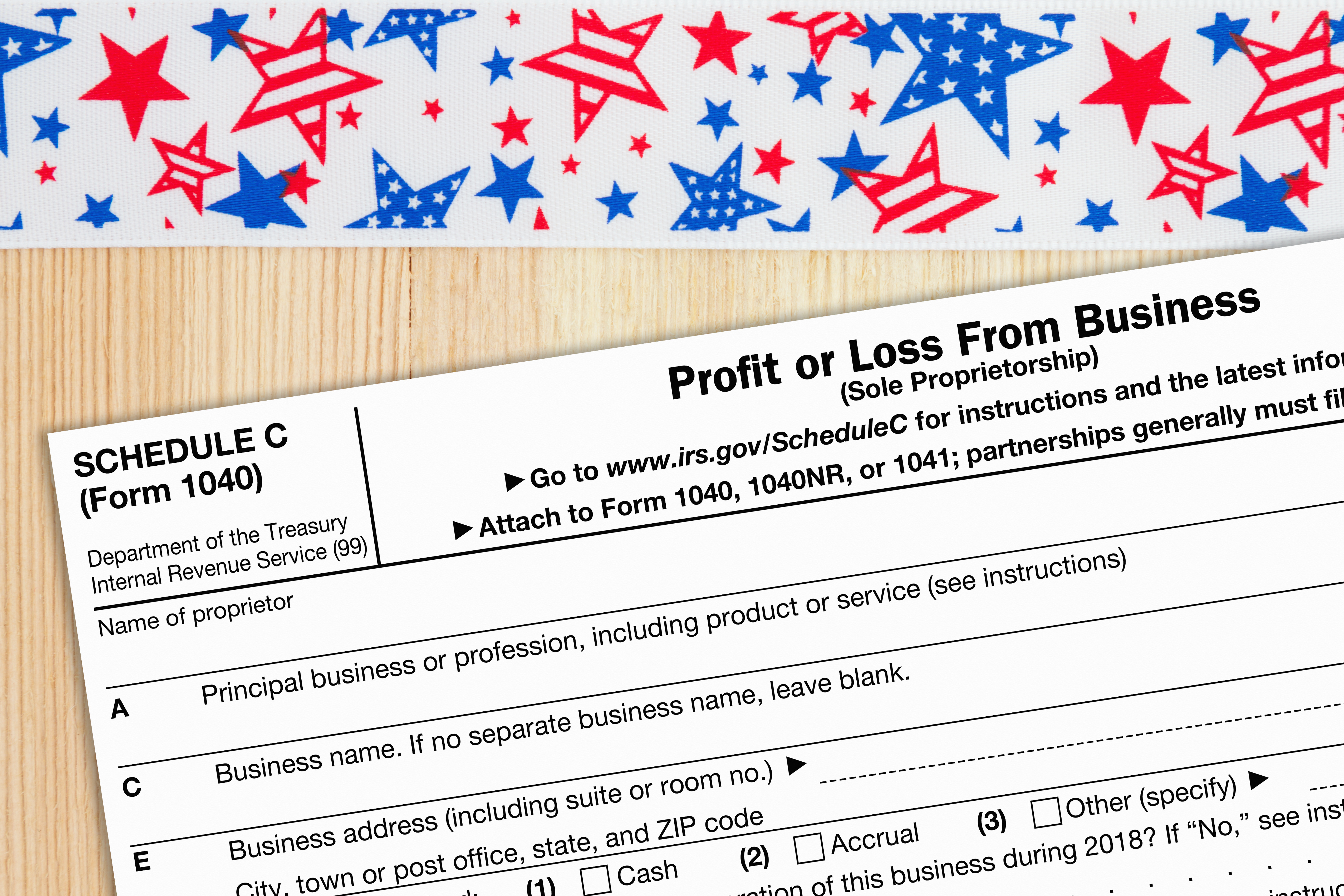 A US Federal tax 1040 schedule C